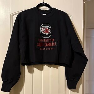 Champion Black University of South Carolina Cropped Crew
